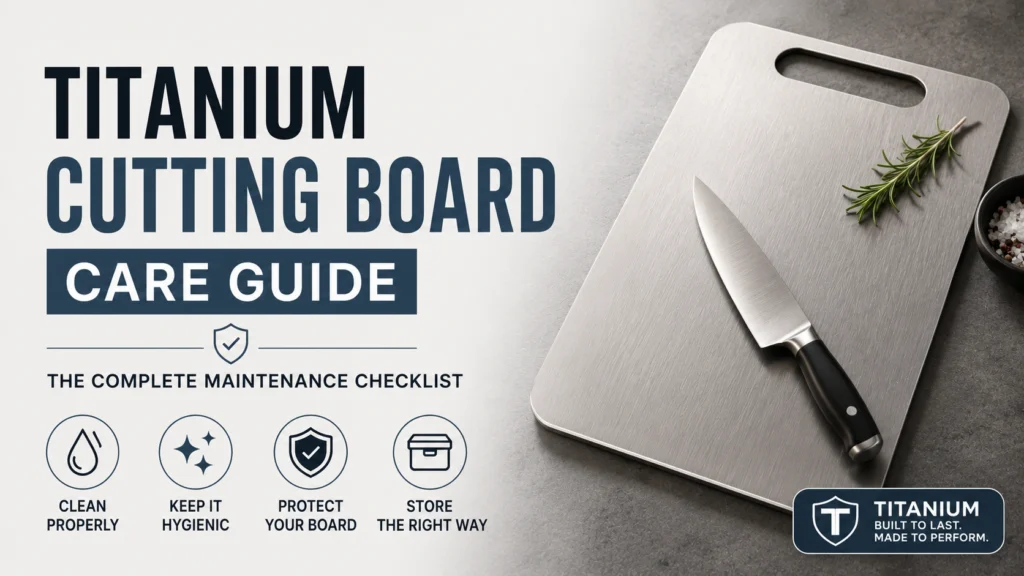 Titanium Cutting Board Care
